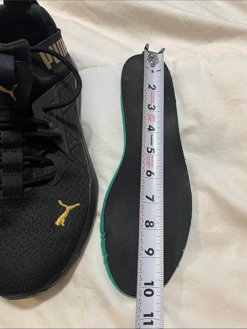 Puma | Softride | Enzo | NXT Running Shoes | Black/Gold | Size 9 - Picture 13 of 15